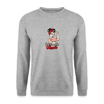Barkeeper nichts für Schwache - Barkeeper Mixologist - Unisex Pullover - Weißgrau meliert - Vorne - Alina (178cm) & Michal (187cm)