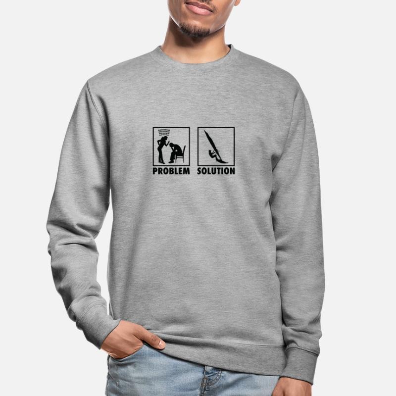 Windsurfing Windsurfer Statement Problem Solution. Unisex Pullover