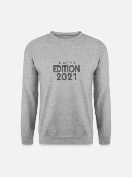 Limited Edition 2021 - Unisex Pullover - Weißgrau meliert