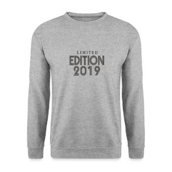 Limited Edition 2019 - Unisex Pullover - Weißgrau meliert - Vorne - Alina (178cm) & Michal (187cm)