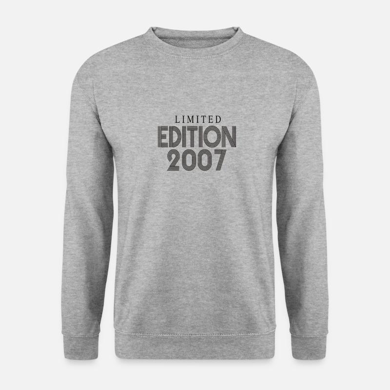 Limited Edition 2007 - Unisex Pullover - Weißgrau meliert