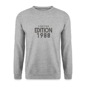 Édition limitée 1988 - Sweat-shirt Unisexe - gris chiné - Devant - Alina (178cm) & Michal (187cm)