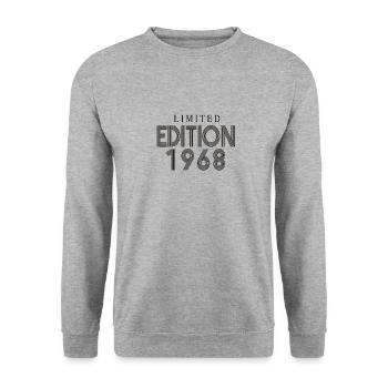 Limited Edition 1968 - Unisex Sweatshirt - salt & pepper - Front - Alina (178cm) & Michal (187cm)
