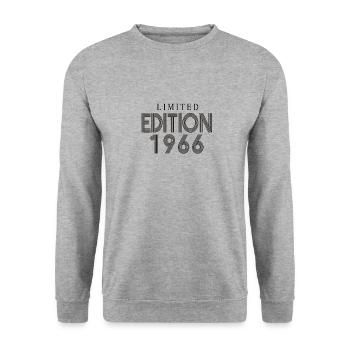 Limited Edition 1966 - Unisex Pullover - Weißgrau meliert - Vorne - Alina (178cm) & Michal (187cm)