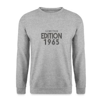 Édition limitée 1965 - Sweat-shirt Unisexe - gris chiné - Devant - Alina (178cm) & Michal (187cm)