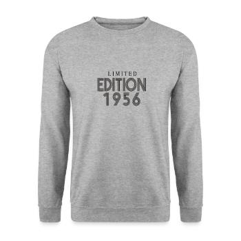 Édition limitée 1956 - Sweat-shirt Unisexe - gris chiné - Devant - Alina (178cm) & Michal (187cm)