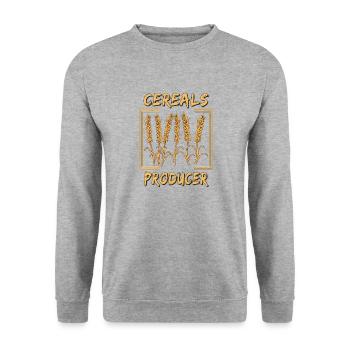 CEREALS PRODUCER - Unisex Sweatshirt - salt & pepper - Front - Alina (178cm) & Michal (187cm)