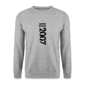 Limited Edition 2007 - Unisex Pullover - Weißgrau meliert - Vorne - Alina (178cm) & Michal (187cm)
