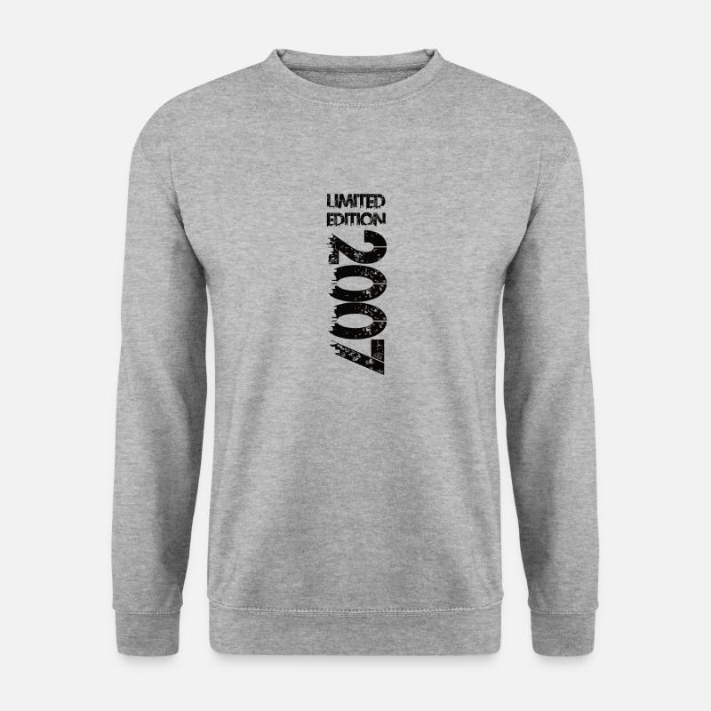 Limited Edition 2007 - Unisex Pullover - Weißgrau meliert