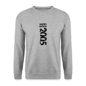 Limited Edition 2005 - Unisex Pullover - Weißgrau meliert - Vorne - Alina (178cm) & Michal (187cm)