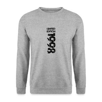 Édition limitée 1998 - Sweat-shirt Unisexe - gris chiné - Devant - Alina (178cm) & Michal (187cm)