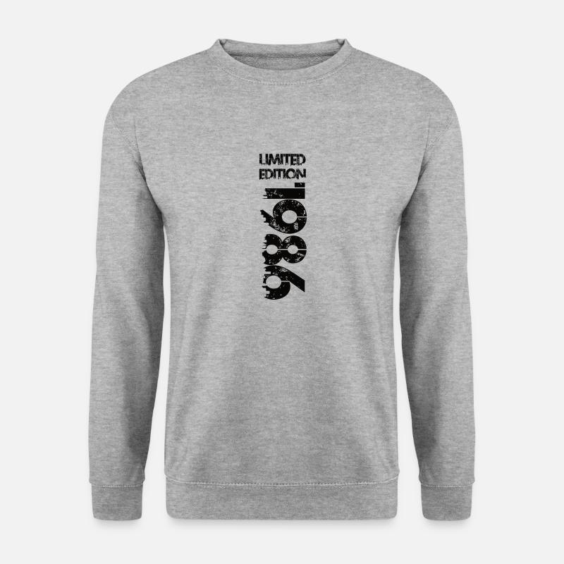Limited Edition 1986 - Unisex Pullover - Weißgrau meliert