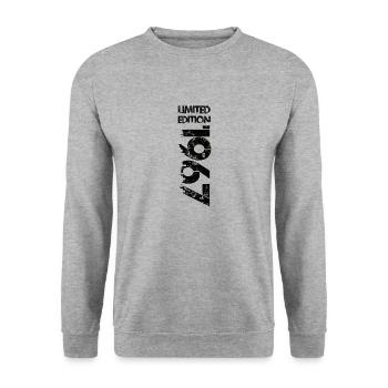 Édition limitée 1967 - Sweat-shirt Unisexe - gris chiné - Devant - Alina (178cm) & Michal (187cm)