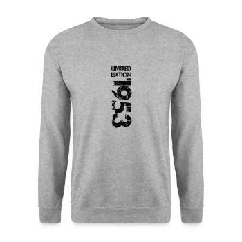 Édition limitée 1953 - Sweat-shirt Unisexe - gris chiné - Devant - Alina (178cm) & Michal (187cm)