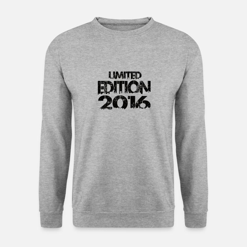 Limited Edition 2016 - Unisex Pullover - Weißgrau meliert