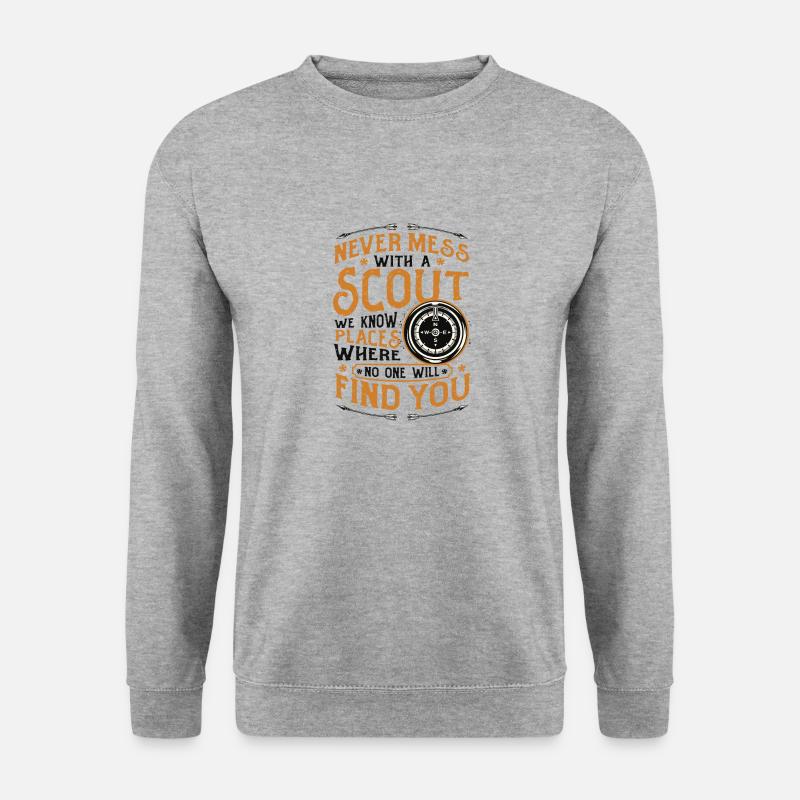 Never mess with a scout - Unisex Sweatshirt - salt & pepper