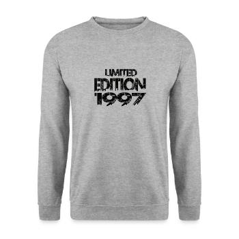 Limited Edition 1997 - Unisex Pullover - Weißgrau meliert - Vorne - Alina (178cm) & Michal (187cm)