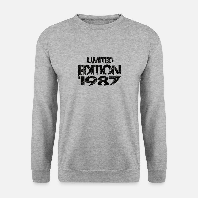 Limited Edition 1987 - Unisex Pullover - Weißgrau meliert