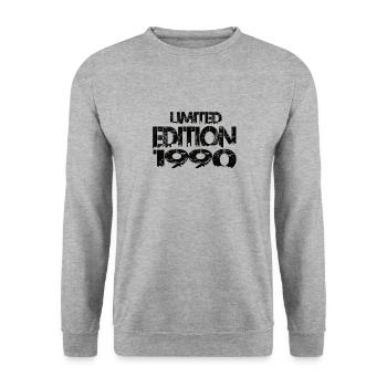 Édition limitée 1990 - Sweat-shirt Unisexe - gris chiné - Devant - Alina (178cm) & Michal (187cm)