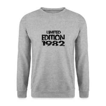 Édition limitée 1982 - Sweat-shirt Unisexe - gris chiné - Devant - Alina (178cm) & Michal (187cm)