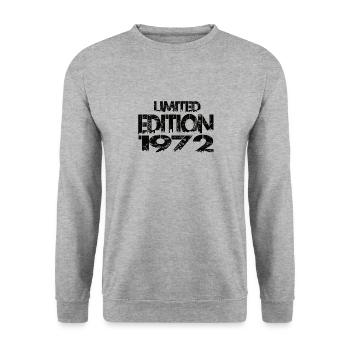 Limited Edition 1972 - Unisex Sweatshirt - salt & pepper - Front - Alina (178cm) & Michal (187cm)