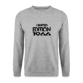 Limited Edition 1966 - Unisex Pullover - Weißgrau meliert - Vorne - Alina (178cm) & Michal (187cm)