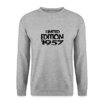 Édition limitée 1957 - Sweat-shirt Unisexe - gris chiné - Devant - Alina (178cm) & Michal (187cm)