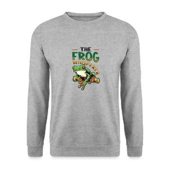 The Frog Whisperer - Unisex Sweatshirt - salt & pepper - Front - Alina (178cm) & Michal (187cm)
