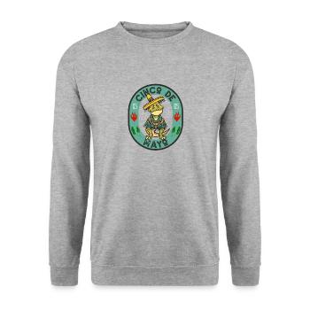 Cinco de Mayo Mexikanischer Feiertag Mexiko 05-05 - Unisex Pullover - Weißgrau meliert - Vorne - Alina (178cm) & Michal (187cm)