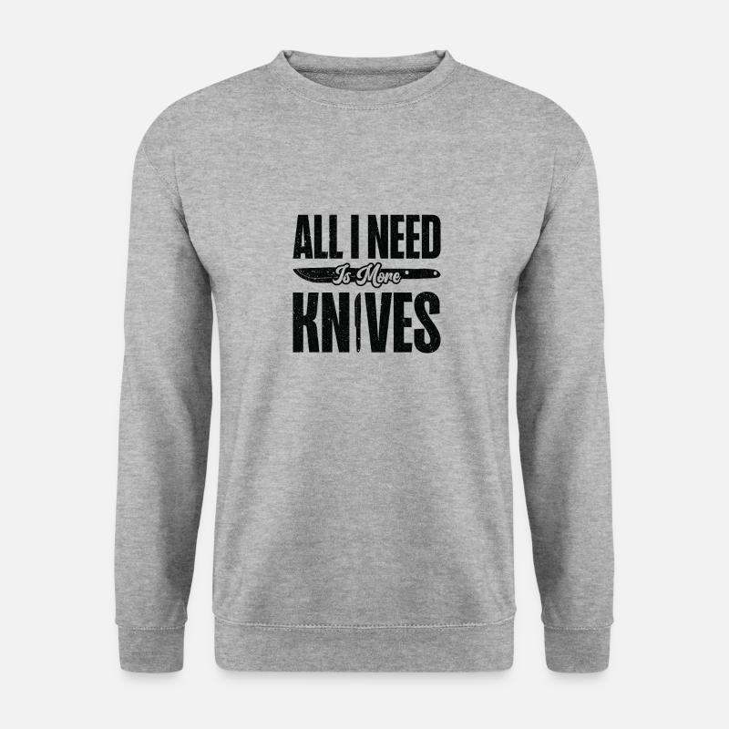 Knifemaking Knife Making Bladesmith Smithing - Unisex Sweatshirt - salt & pepper