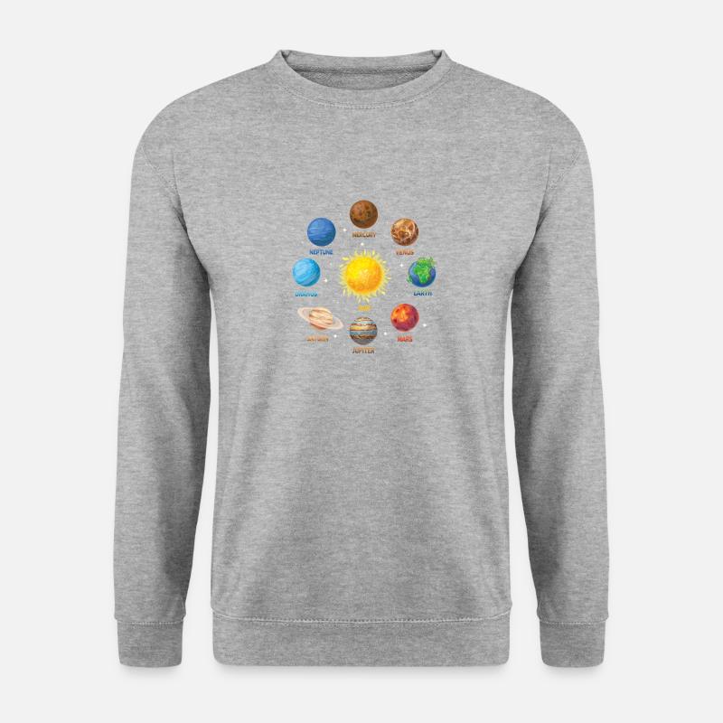 Planet Solar System - Unisex Sweatshirt - salt & pepper