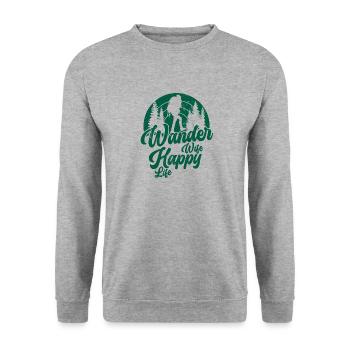 Randonnée Randonneurs Montagnes Alpinisme Randonnée Fille - Sweat-shirt Unisexe - gris chiné - Devant - Alina (178cm) & Michal (187cm)