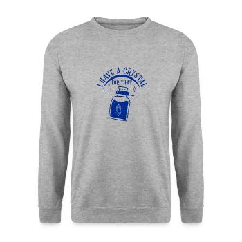Médecine énergétique Cristaux Reiki Thérapeute Reiki - Sweat-shirt Unisexe - gris chiné - Devant - Alina (178cm) & Michal (187cm)