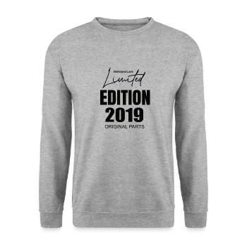 Limited Edition 2019 - Unisex Pullover - Weißgrau meliert - Vorne - Alina (178cm) & Michal (187cm)