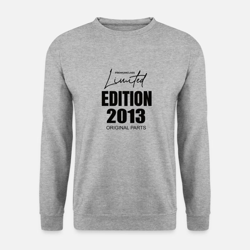 Limited Edition 2013 - Unisex Pullover - Weißgrau meliert