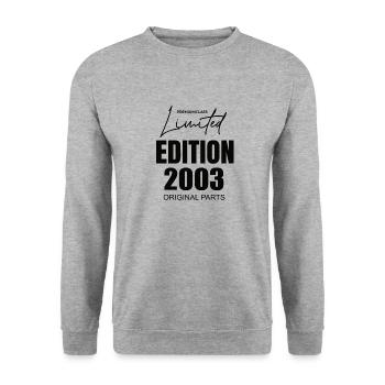 Édition limitée 2003 - Sweat-shirt Unisexe - gris chiné - Devant - Alina (178cm) & Michal (187cm)