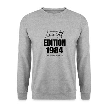 Limited Edition 1984 - Unisex Sweatshirt - salt & pepper - Front - Alina (178cm) & Michal (187cm)