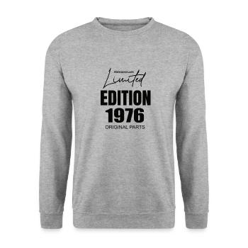 Édition limitée 1976 - Sweat-shirt Unisexe - gris chiné - Devant - Alina (178cm) & Michal (187cm)