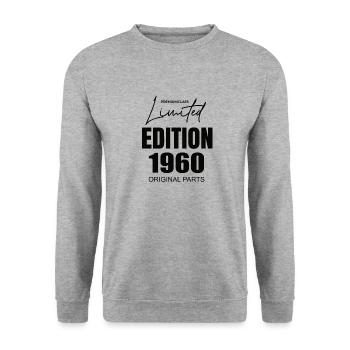 Édition limitée 1960 - Sweat-shirt Unisexe - gris chiné - Devant - Alina (178cm) & Michal (187cm)