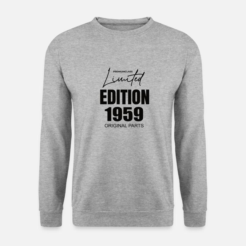 Limited Edition 1959 - Unisex Pullover - Weißgrau meliert