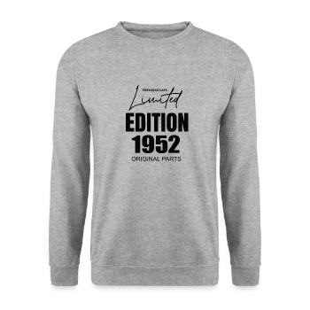 Limited Edition 1952 - Unisex Pullover - Weißgrau meliert - Vorne - Alina (178cm) & Michal (187cm)