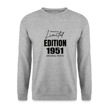 Édition limitée 1951 - Sweat-shirt Unisexe - gris chiné - Devant - Alina (178cm) & Michal (187cm)