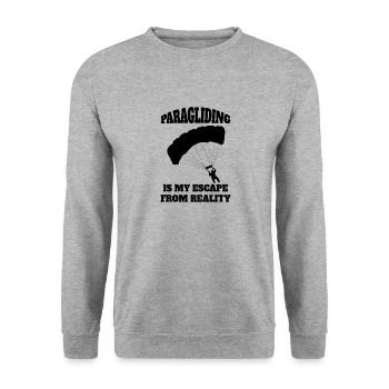 Parapente Parapente Parachutisme - Sweat-shirt Unisexe - gris chiné - Devant - Alina (178cm) & Michal (187cm)