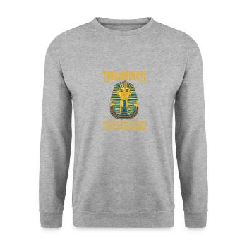 Truluminati In Dir Lebt Das Universum - Unisex Pullover - Weißgrau meliert - Vorne - Alina (178cm) & Michal (187cm)