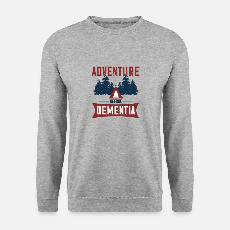 Abenteuer vor Demenz - Unisex Pullover - Weißgrau meliert