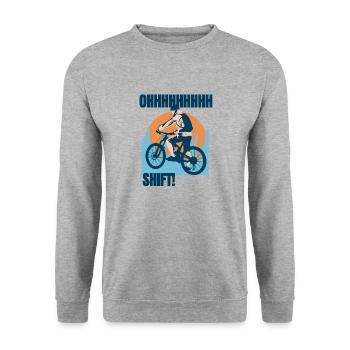 Mountain bike - Unisex Sweatshirt - salt & pepper - Front - Alina (178cm) & Michal (187cm)