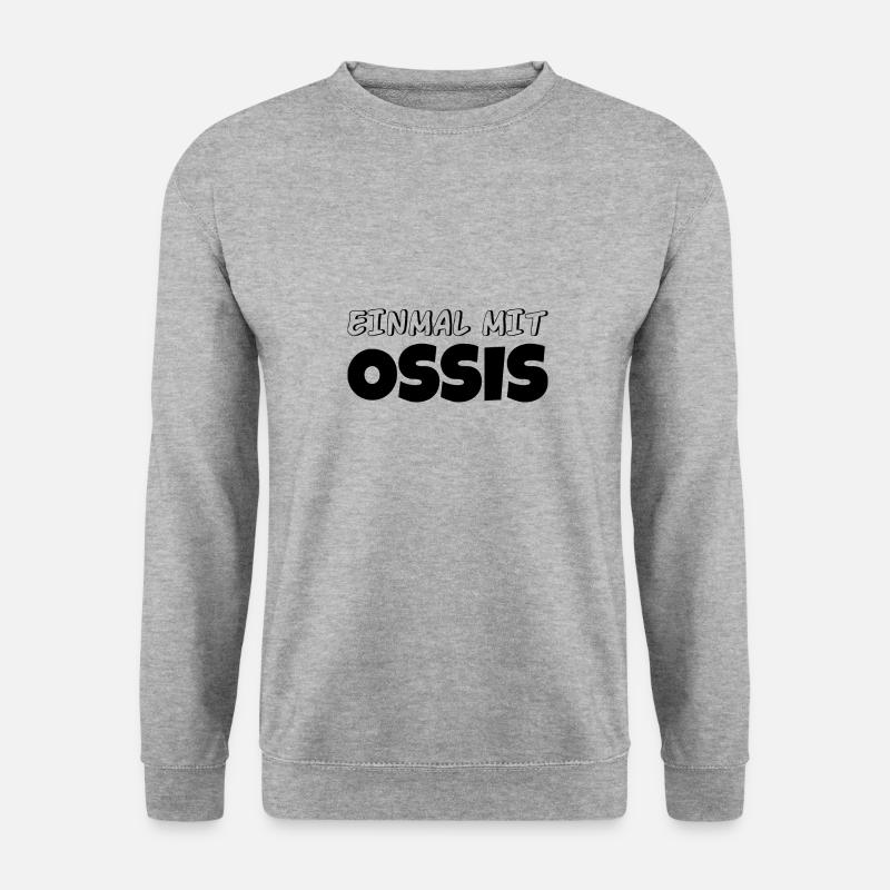 Erzgebirge Ossi - Unisex Pullover - Weißgrau meliert