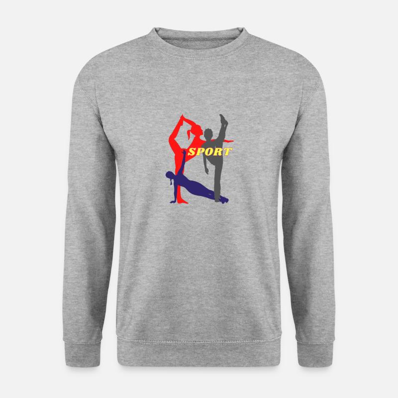 SPORT - Unisex Pullover - Weißgrau meliert