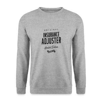 Insurance Adjuster Job Occupation Birthday Worker - Unisex Sweatshirt - salt & pepper - Front - Alina (178cm) & Michal (187cm)