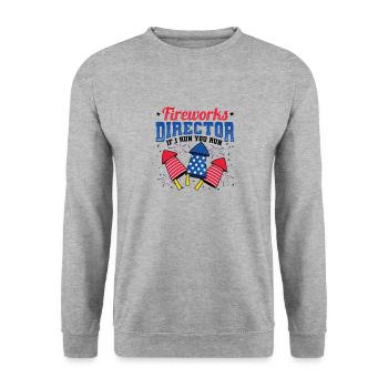 Fireworks Director Si je vous exécute - Sweat-shirt Unisexe - gris chiné - Devant - Alina (178cm) & Michal (187cm)